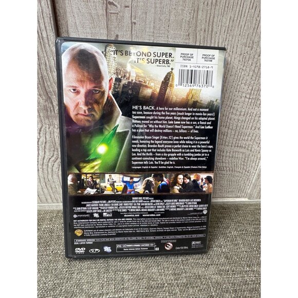 Superman Returns Full-Screen Edition DVD With Case & Insert - Picture 2 of 3